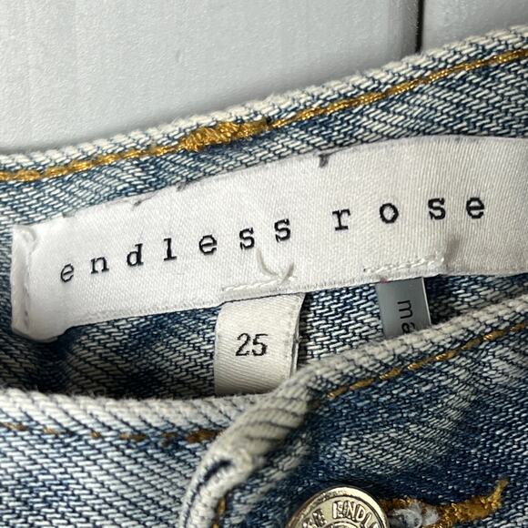 Endless Rose Women's Distressed Ripped Jeans Size 25 - Picture 5 of 8